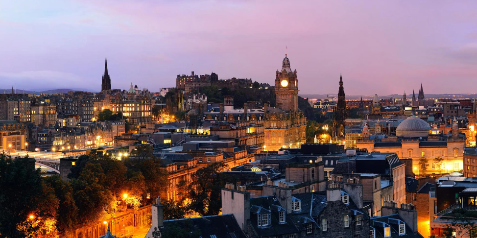 Glasgow property agency city at evening